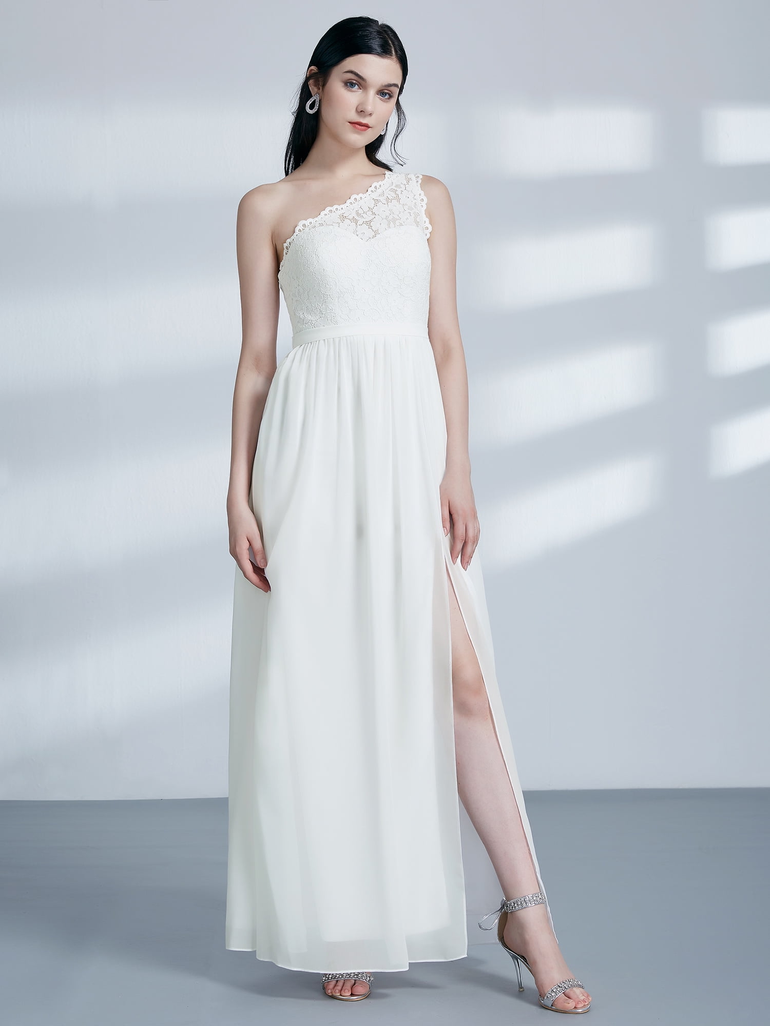 Summer Wedding Dresses with One Shoulder